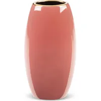 Keramikas vāze Sibel 02 13X9X25 tumši rozā zelts 387488