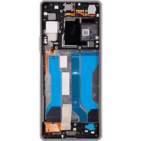 Lcd Display  Touch Unit Front Cover Sony Xperia 10 V White Service Pack A5061091A