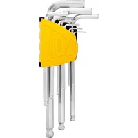 Long Hex Key Sets 1.5-10Mm Deli Tools Edl3088 Silver