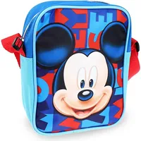 Mickey Mouse viena pleca rokassomiņa zila sarkana kurjera soma 3064 ar regulējamu siksniņu 600-306