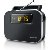 Muse M-081R Black  Alarm function 2-Band Pll portable radio