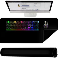 Noname Mouse and keyboard pad - black P18625 5904463314016