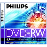 Philips Dvd-Rw 4.7 Gb jewel case Dn4S4J01F/00