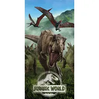 Pludmales dvielis 70X140 Jurassic Park dinozauru mežs 6793 World kokvilnas bērnu 5300755