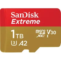 Sandisk Extreme microSDXC 1 Tb 190 130 Mb s Uhs-I U3 memory card Sdsqxav-1T00-Gn6Ma