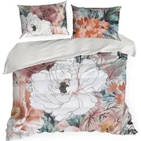 Satīna gultasveļa 220X200 Chloe krāsaini ziedi Premium 23 424030