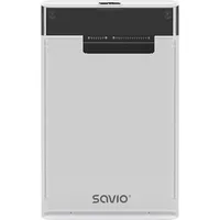 Savio 2.5 External Hdd/Ssd enclosure, Usb 3.0, transparent, Ak-66
