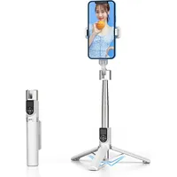 Selfie Stick Mini - with detachable bluetooth remote control and tripod P70S Plus White Uch001186