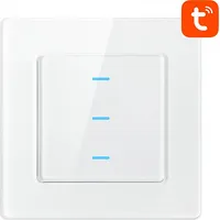 Smart Light Switch Wifi Avatto N-Ts10-W3 3 Way Tuya White
