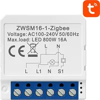 Smart Switch Module Zigbee Avatto Zwsm16-W1 Tuya