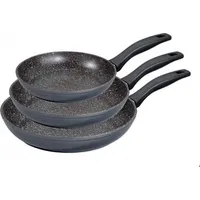 Stoneline Pan set of 3 6882 Frying, Diameter 16/20/24 cm, Suitable for induction hob, Fixed handle, Grey