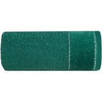 Towel Glory 2 50X90 tumši zaļš ar velūra apmali un sudraba diegu 500G/M2 frotē audums 382795