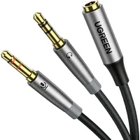 Ugreen Av192 3.5Mm Female to 2 male audio cable Grey 50255