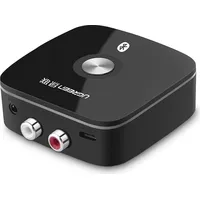 Ugreen Uztvērēja audio adapteris Bluetooth 5.1 aptX 2Rca līdz 3,5 mm Mini Jack - melns 6957303847594