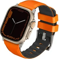 Uniq pasek Linus Apple Watch Series 1 2 3 4 5 6 7 8 Se Se2 Ultra 42 44 45 49Mm Airosoft Silicone pomarańczowy volt orange Uniq-49Mm-Linusvorg