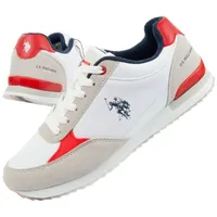 U.s. Polo Us Assn trainers. M Up21M48062-Whi-Red01