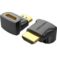 Vention Hdmi Adapter Aiob0 90 Degree Male to Female Black