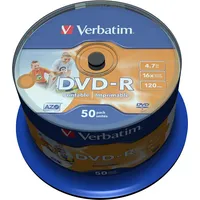 Verbatim 43533 blank Dvd 4.7 Gb Dvd-R 50 pcs