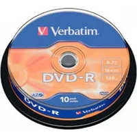 Verbatim Matricas Dvd-R Azo 4.7Gb 16X Papildus Aizsardzība / 10Gb. iepakojumā 023942435235