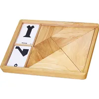 Viga Tangram koka loģikas spēle Puzzle Blocks Montessori 56301