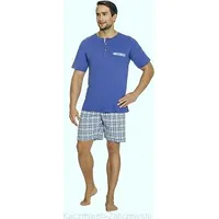 Vīriešu īsā pidžama 736, L izmērs, zila 1350301