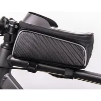 Waterproof bike frame bag with shielded phone holder Model02 black Oem100511