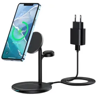 Wireless charger Choetech with stand 3In1 Black T585-F