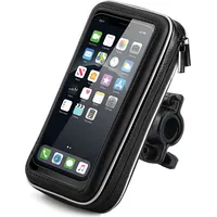 Wozinsky Telefona maciņš ar stūres turētāju velosipēdam, motociklam, skrejritenim, melns 5907769307324