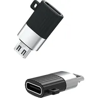 Xo  Nb149-C micro Usb to Usb-C Adapter Black