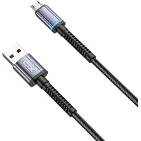 Xo cable Nb215 Usb - microUSB 1,0 m 2,4A black Nb215Bk