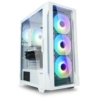 Zalman Pc case I3 Neo Tg Mid Tower Rgb fan x4, white White