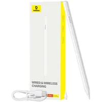 Active stylus Baseus Smooth Writing Series with wireless and cabled charging White P80015804213-00