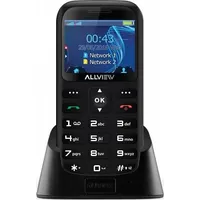 Allview Telefon komórkowy D2 Senior Dual Sim Czarny Black