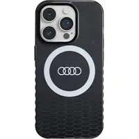 Audi Iml Big Logo Magsafe Case iPhone 14 Pro 6.1 czarny black hardcase Au-Imlmip14P-Q5 D2-Bk Au-Imlmip14P-Q5/D2-Bk