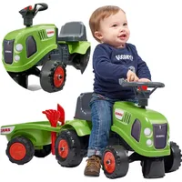 Baby Claas Tractor Green ar piekabi  piederumiem no 1 gada 212C