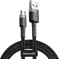 Baseus Cafule Cable Durable Nylon Braided Wire Usb  micro Qc3.0 1.5A 2M black-grey Camklf-Cg1