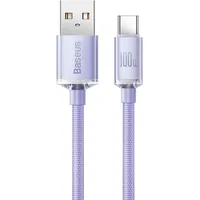 Baseus crystal shine series fast charging data cable Usb Type A to C 100W 2M purple Cajy000505