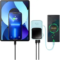 Baseus Qpow power bank 10000Mah built-in Usb Type-C cable 22.5W Quick Charge Scp Afc Fcp blue Ppqd020103