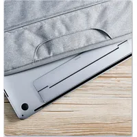 Baseus self-adhesive aluminum laptop stand Macbook ultra-thin foldable dark gray Suzc-0G
