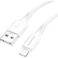 Borofone Cable Bx80 Succeed - Usb to Lightning 2,4A 1 metre white Kabav1369