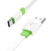 Borofone Cable Bx89 Union - Usb to Type C 3A 1 metre white-green Kabav1512