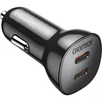 Choetech car charger 2X Usb Type C Quick Charge Power Delivery 40W Fcp Afc black Tc0008
