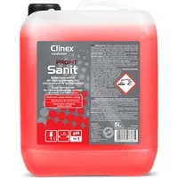 Clinex Spēcīgs koncentrāts sanitāro mezglu, glazūru, vannu, pisuāru, izlietņu mazgāšanai Profit Sanit 5L 77-713