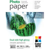 Colorway High Glossy dual-side Photo Paper, 50 sheets, A4, 220 g/m² Pgd220050A4