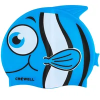 Crowell Nemo-Jr-Blue silicone swimming cap Nemo-Jr-NiebNa