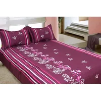 Dekoratīvais gultas pārklājs 220X240 violets 148 ar 2 spilvendrānām 50X70 1163276