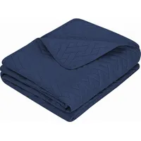 Dekoratīvais gultas pārklājs 240X220 Dash tumši zils ģeometrisks I23 3536