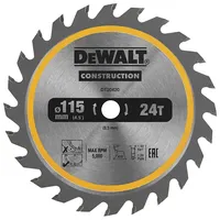 Dewalt-Akcesoria koka griešanas disks ar naglām, 115X9,5X1 mm, 24 zobi Dewalt Dt20420-Qz