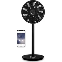Duux Smart Fan Whisper Flex Stand Fan, Timer, Number of speeds 26, 3-27 W, Oscillation, Diameter 34 cm, Black Dxcf10