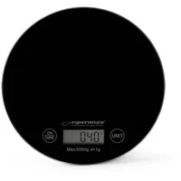 Esperanza Eks003K kitchen scale Black Countertop Round Electronic